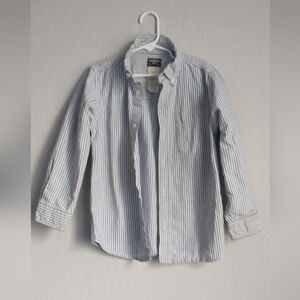 Osh Kosh B"Gosh Kids Blue and White Striped Button Down Shirt Boys 7